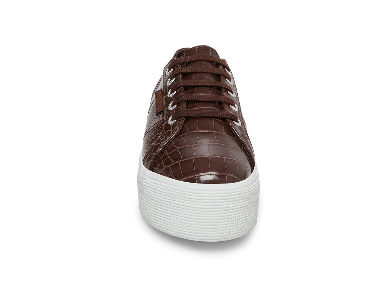 Superga Plataforma Mujer Marrones - 2790 Faux Crocodile - 798014MDP